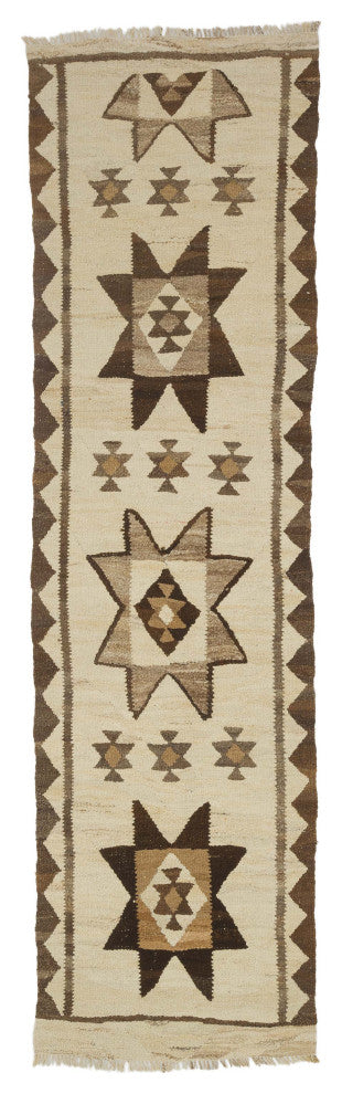 Vintage Turkish Kilim Runner 2' 10" x 9' 10", 34 in. x 118 in.