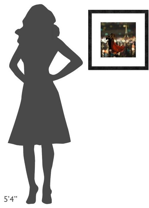 "Midnight in Paris" Framed Digital Print by Dianne Loumer, 20"x20"