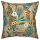 Tropical Cheetah Beige 18x18 Spun Poly Pillow