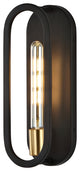Emilia 4.75" 1-Light Modern Bohemian Iron LED Sconce, Black