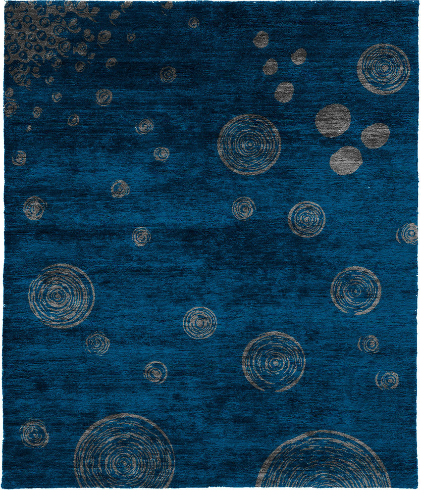 Hyrrokin C Hand Knotted Tibetan Rug, 6' Square