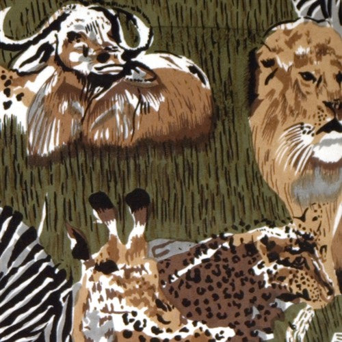 Pillow Decor, Safari Print Cotton Small Throw Pillow, 17"x17"