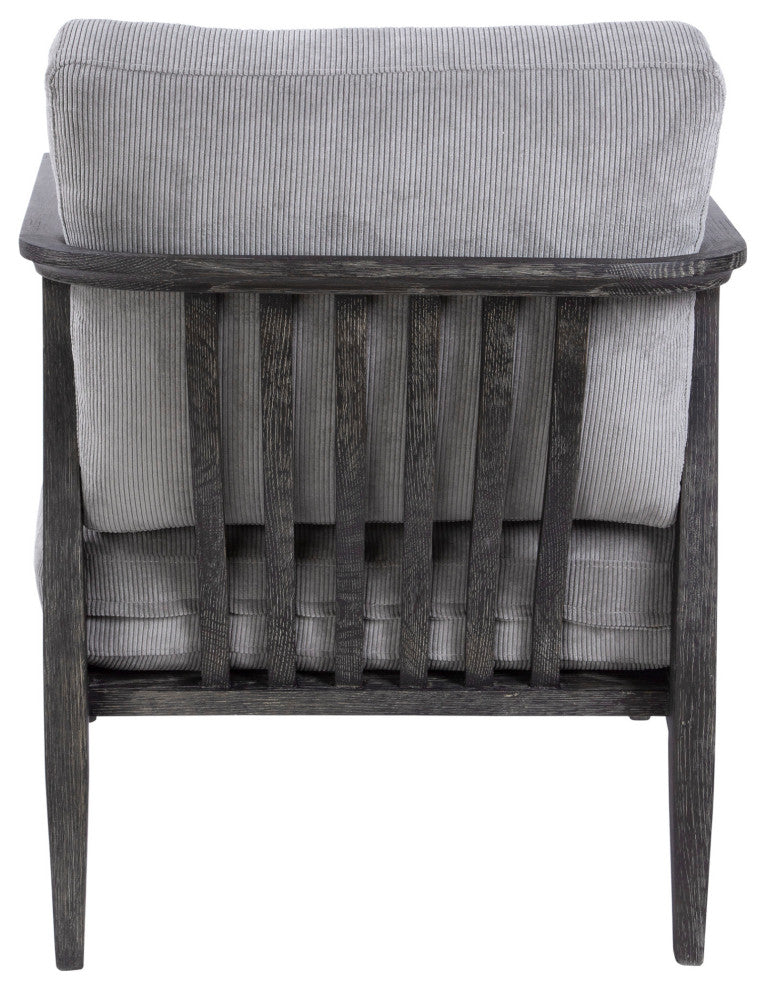 Uttermost 23657 Brunei 31"W Modern Accent Chair - Ebony / Gray