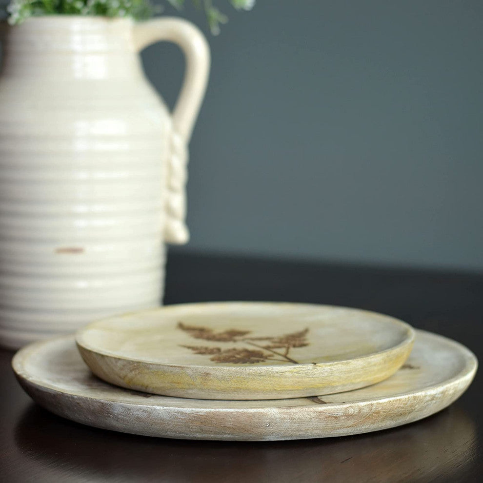 2 Piece Wild Meadow Flowers Plate Set