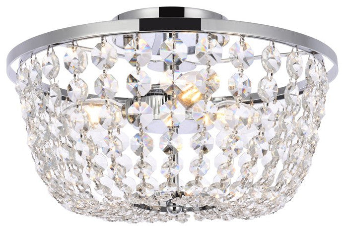 Cyrus 13" Flush Mount, Chrome