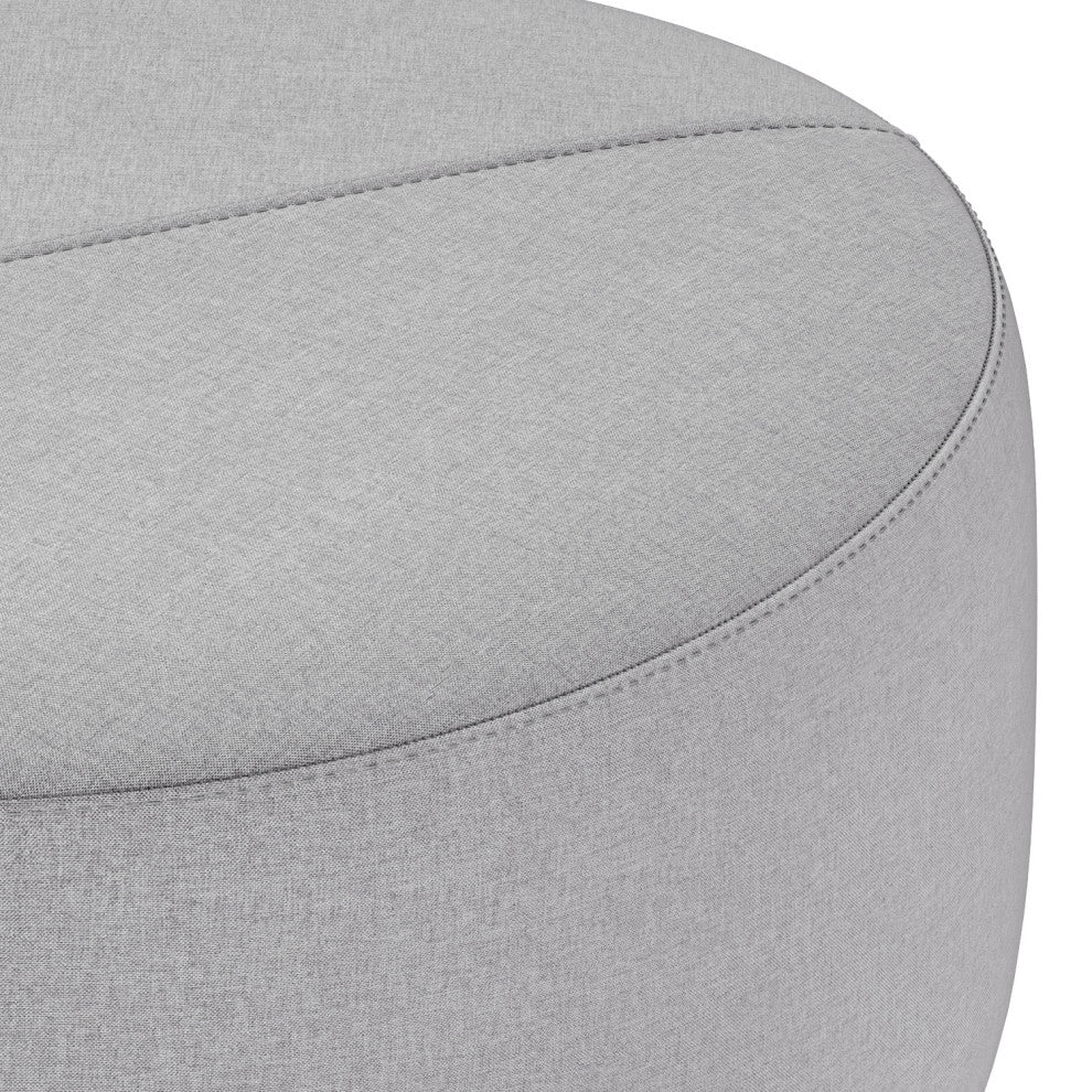 Moore Large Ottoman, Light Grey