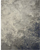 7' X 10' Gray And Ivory Abstract Power Loom Area Rug