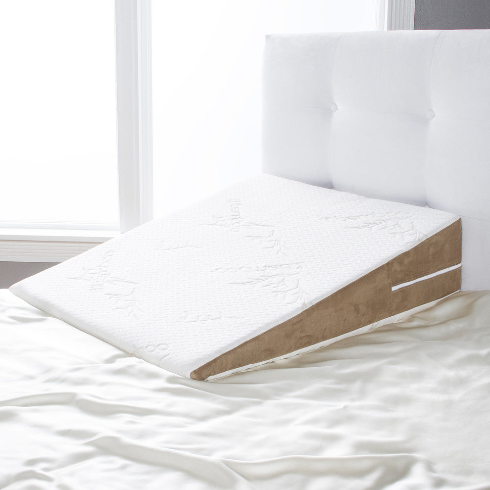 Avana Bed Wedge Acid Reflux Memory Foam Pillow, Half-King