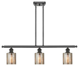 Innovations 3-Light Cobleskill Island Light, Oiled Rubbed Bronze, Mercury Glass