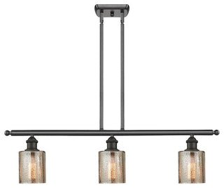 Innovations 3-Light Cobleskill Island Light, Oiled Rubbed Bronze, Mercury Glass