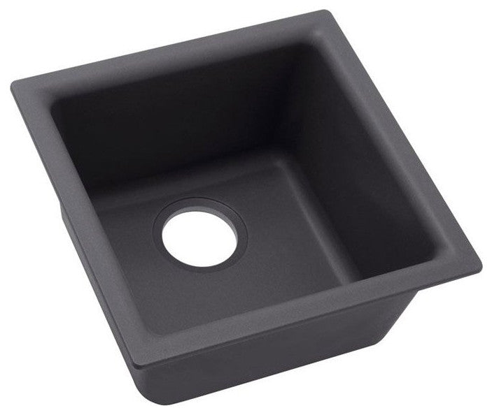 Elkay Luxe 15 3/4" One Bowl Drop In/Undermount Bar/Prep Kitchen Sink, ELX1616MA0