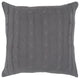Rizzy Home T05068 Cable knit 18"x18" Pillow Gray