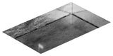 Liona Rectangular Under-Mount Bathroom Sink, Silver Leaf