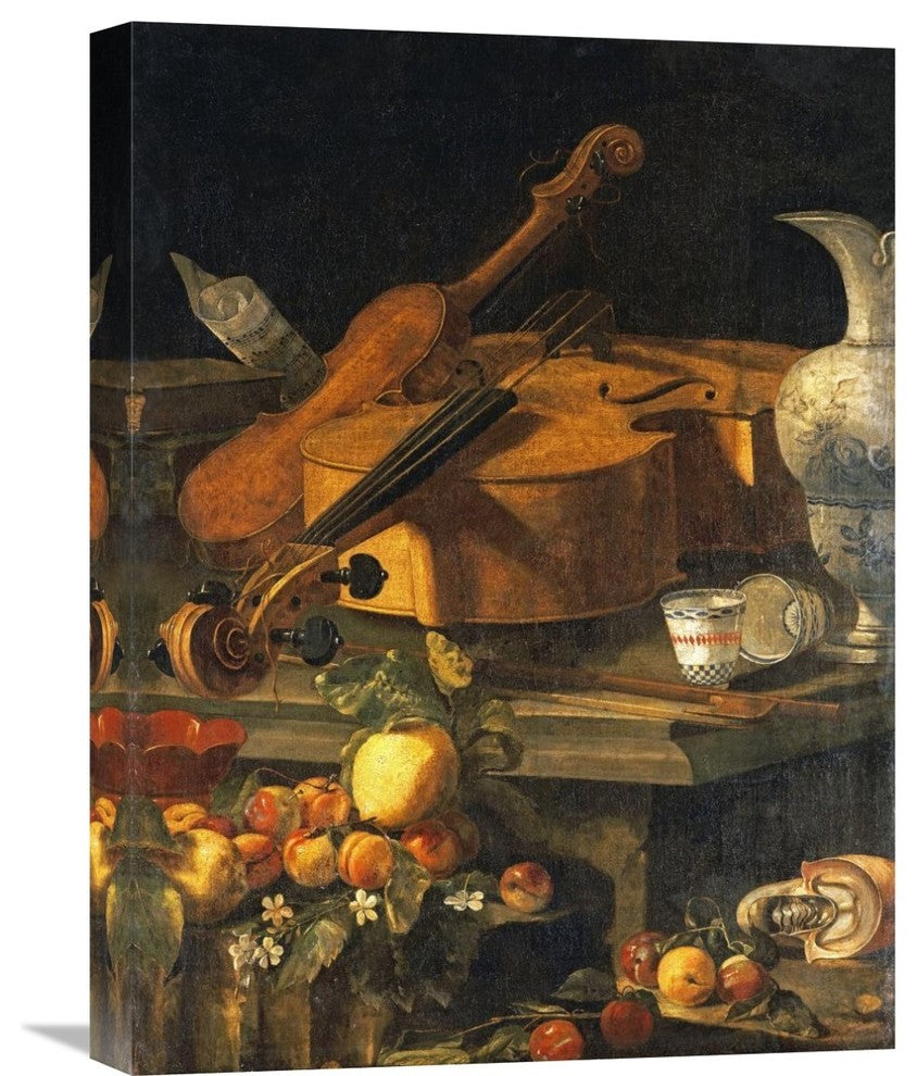 "A Violin, a Cello, a Bow, a Sheet" Canvas Giclee by Christoforo Munari, 17"x22"