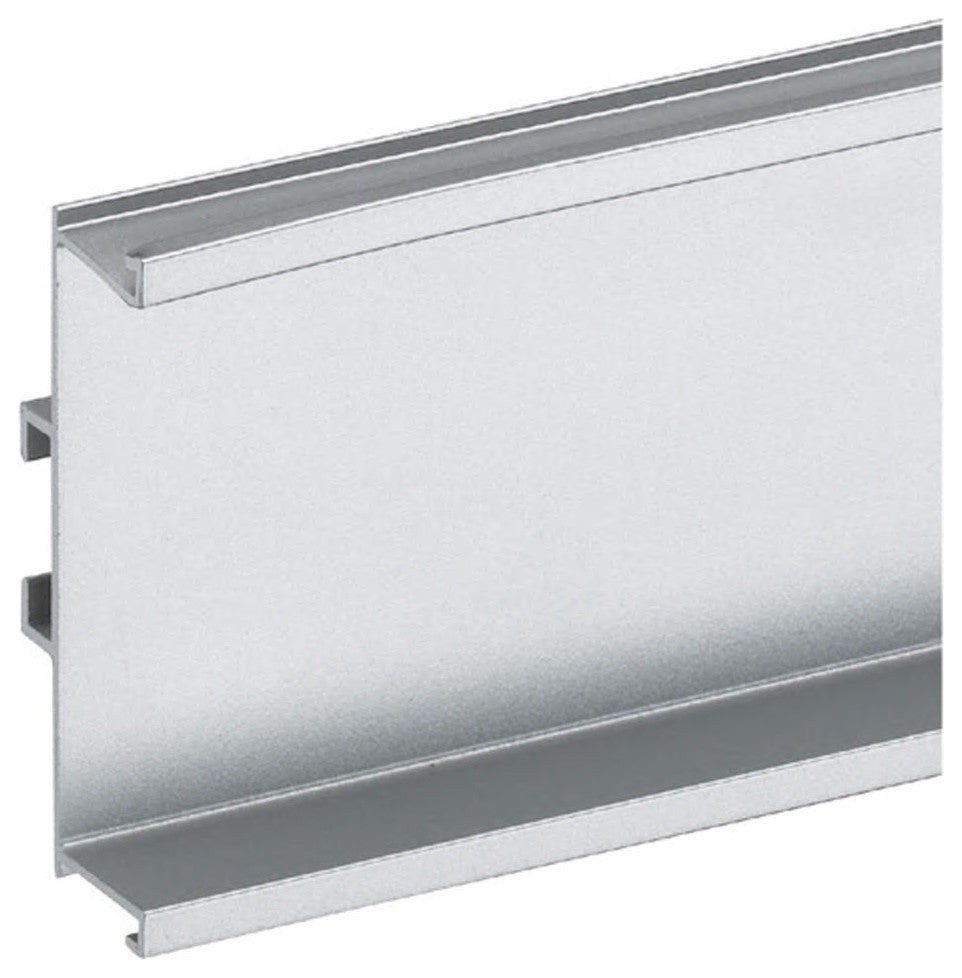 Handle-Free Cabinet Hardware 6K376 L Cap Component, Left, Silver
