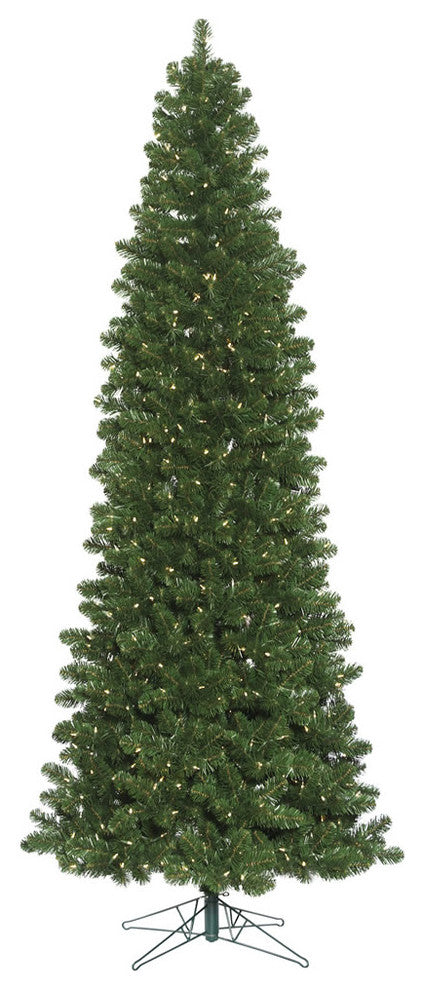 Vickerman C164066Led 6.5' Oregon Fir Slim Christmas Tree, Warm White Lights