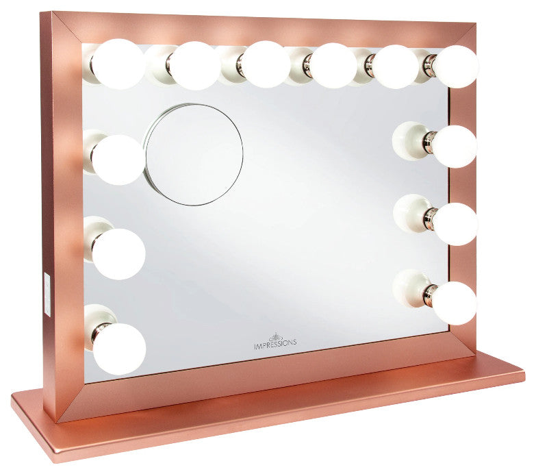 Starlight Plus Makeup Vanity Mirror, Rose Gold, Bt