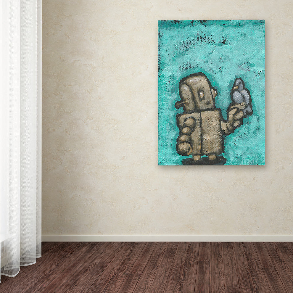 'Weebot-Bird' Canvas Art, 47x35