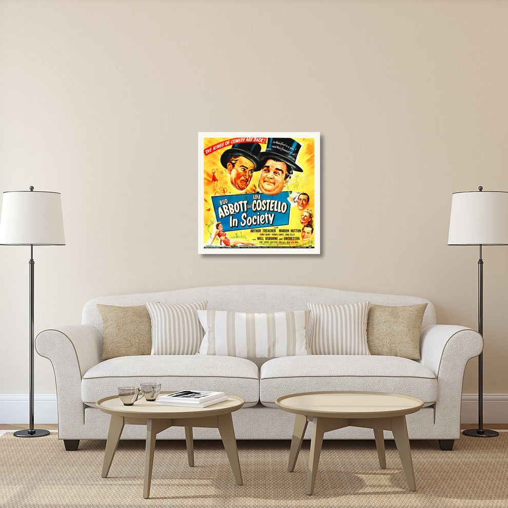 "Abbott & Costello - In Society" Canvas by Hollywood Photo Archive, 36x36"