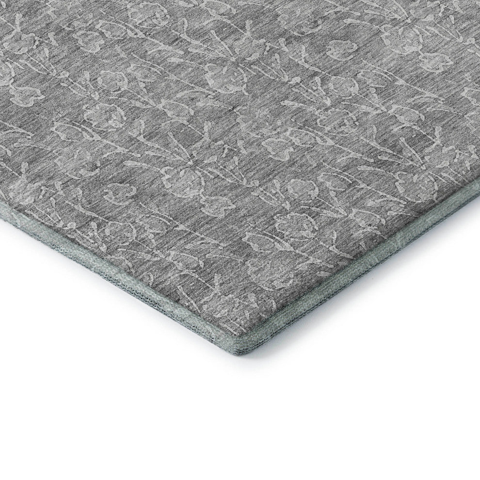 Premium Machine Washable Mayfield AMF691 Silver 2'6" x 3'10" Rug