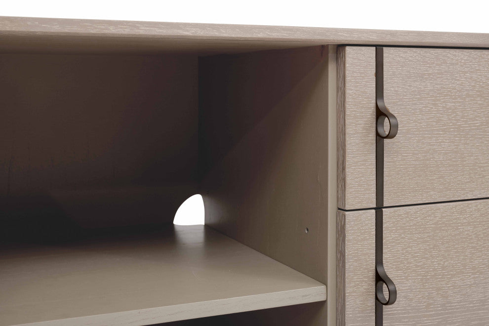 Holly Buffet, Taupe Gray, Gun Metal