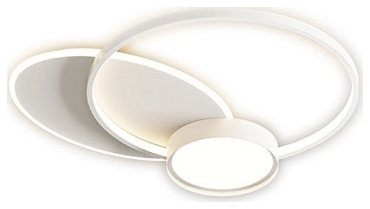 Hasselt | Modern Geometric LED Ceiling Light, Round