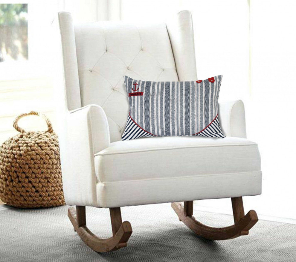 HomeRoots Grey Pillow Cover With Poly Insert