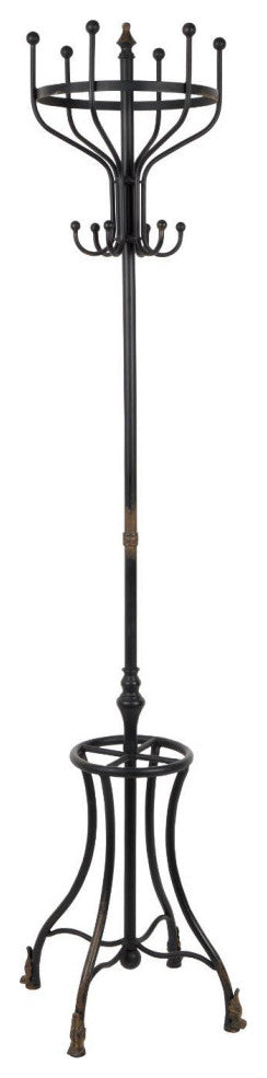 Black Free Standing Coat Rack | Dutchbone Flavi