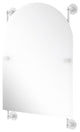 Prestige Skyline Arch Frameless Rail Mounted Mirror, Matte White