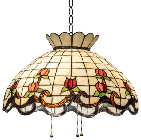 Meyda Lighting 232767 20" Wide Roseborder Pendant
