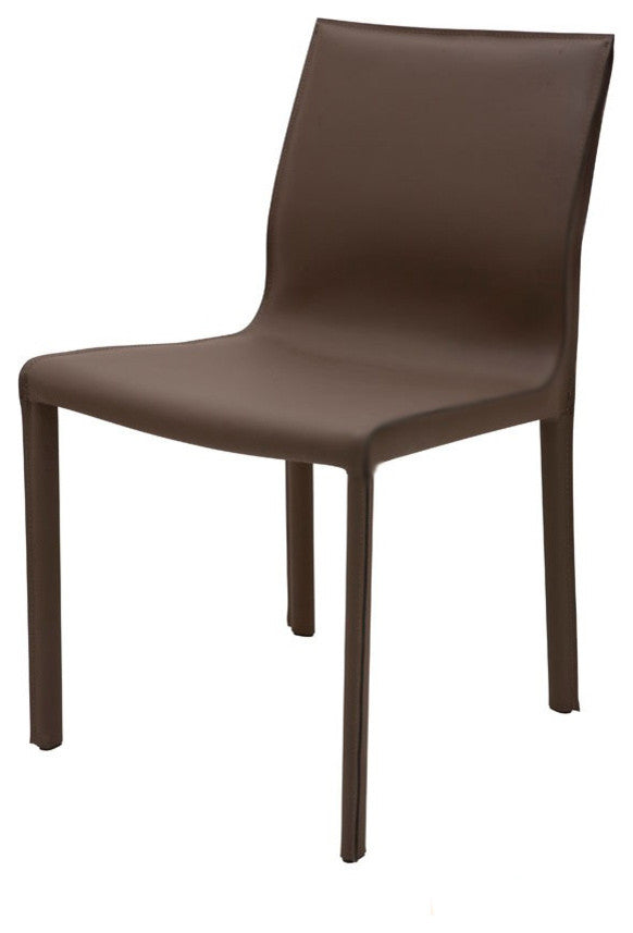 Colter Leather Dining Chair, Mink