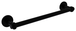 Allied Brass Continental 18" Towel Bar With Twist Detail, Matte Black