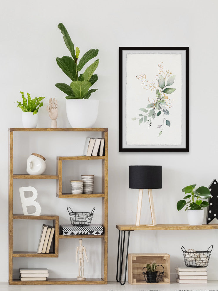 "Bloom With Grace" Framed Painting Print, 12x18