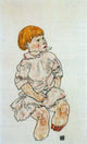 Egon Schiele Seated Child: Anton Peschka Jr Wall Decal