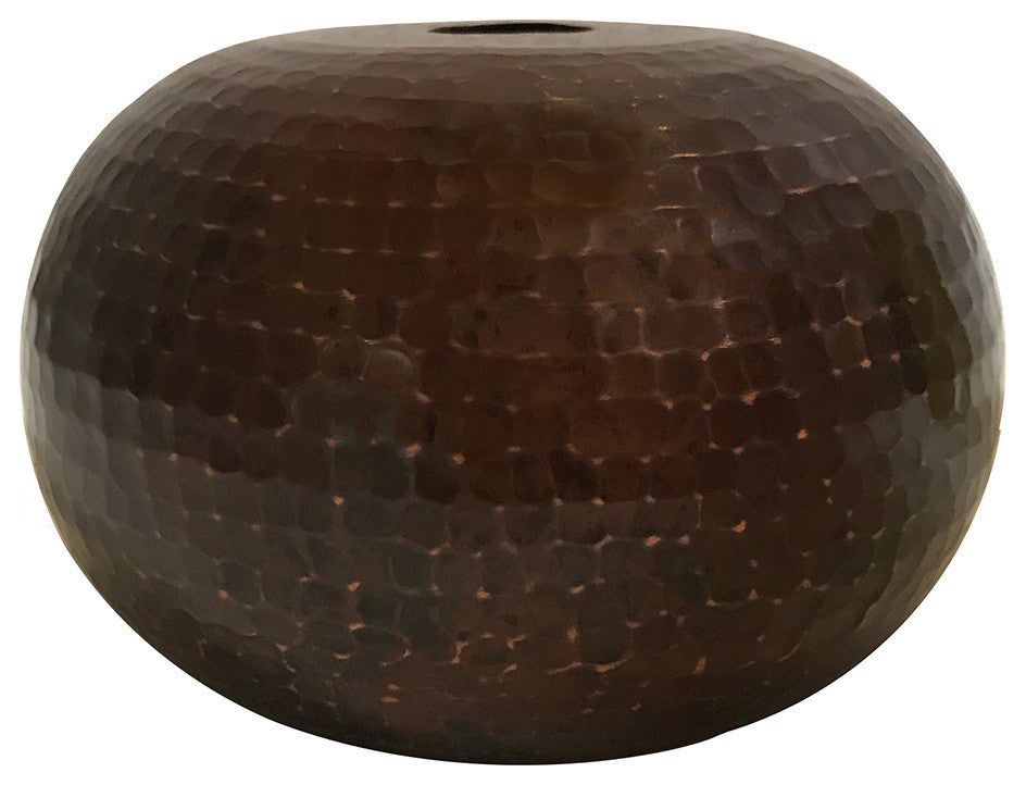 Hammered Copper 7" Globe Pendant Light Shade