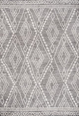 Rih Moroccan Style Diamond Gray/Ivory 8'x10' Area Rug