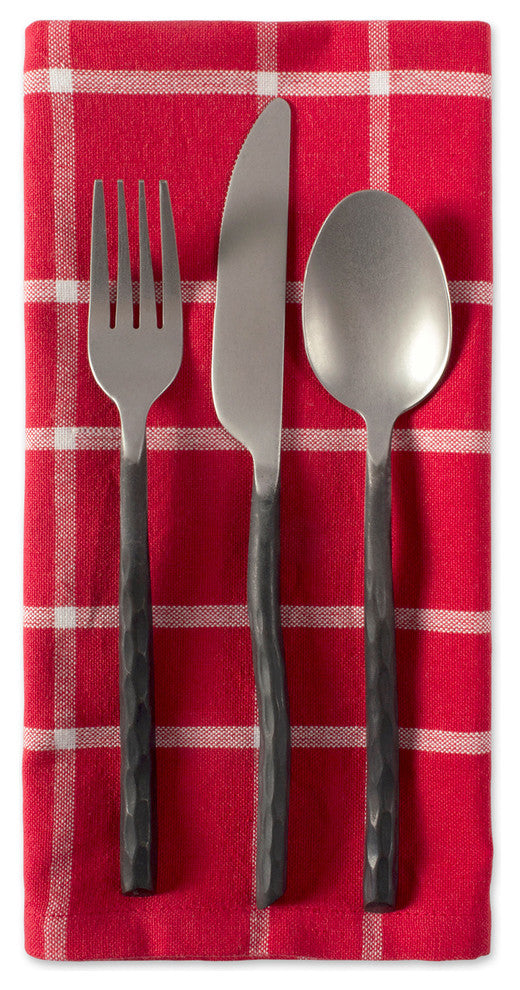DII Holly Berry Plaid Napkin, Set of 6