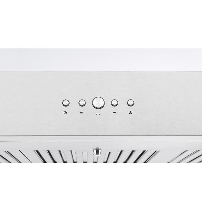 36 in. 600 CFM Wall Mount Pyramid Range Hood in White