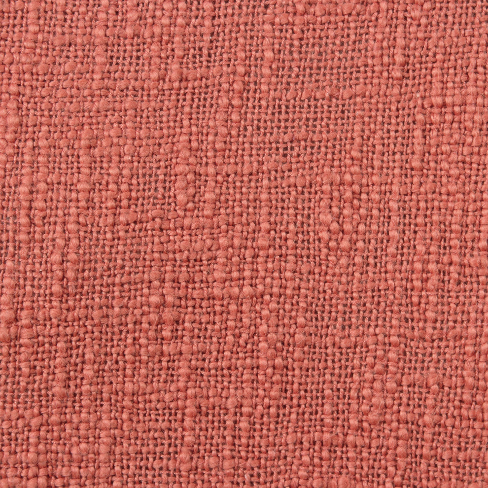 Ox Bay Handwoven Red/Orange Solid Organic Cotton Pillow Cover, 20"x20"