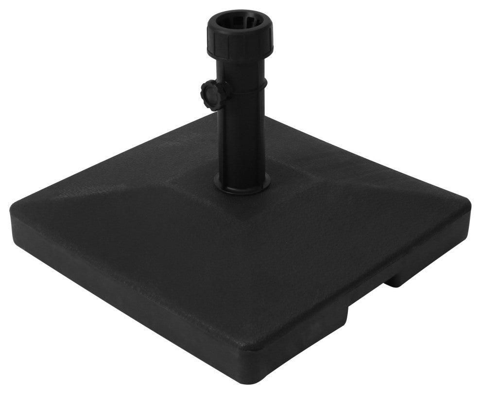 WestinTrends Heavy Duty Concrete Patio Market Umbrella Square Stand Weight Base, Black