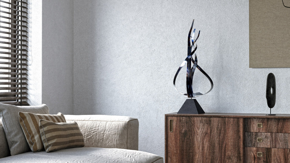 Euphoric Flame Metal Sculpture Original Artwork