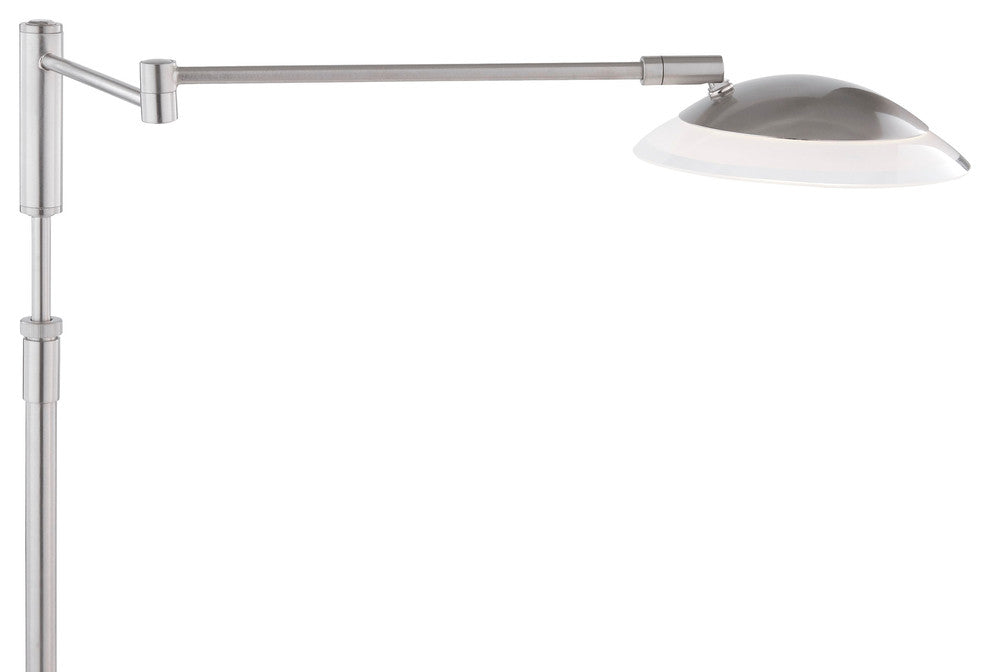 Meran Turbo Table Lamp, Satin Nickel