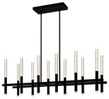 Integrated LED Black Chandelier