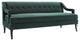 Concur Button Tufted Upholstered Velvet Sofa, Green
