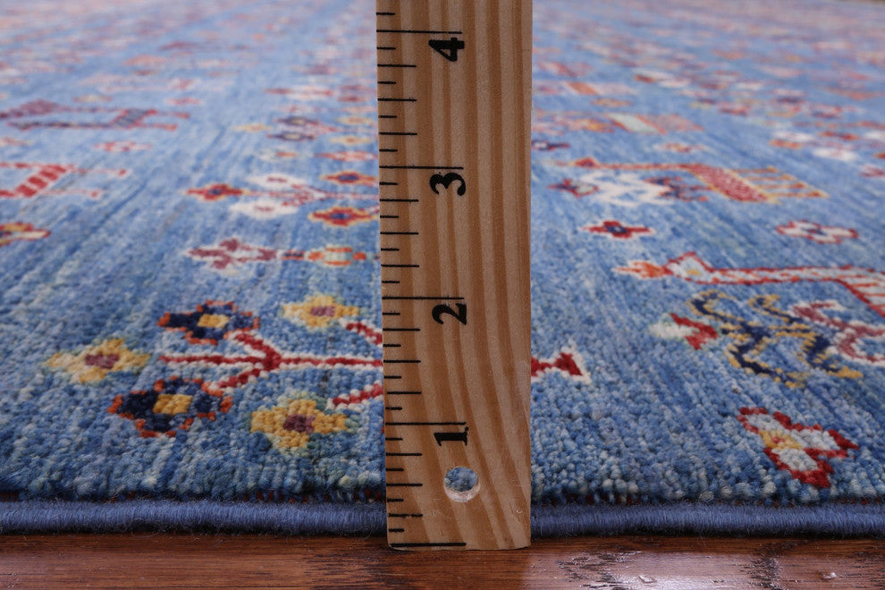9' 11" X 12' 11" Handmade Tribal Persian Gabbeh Rug Q10745