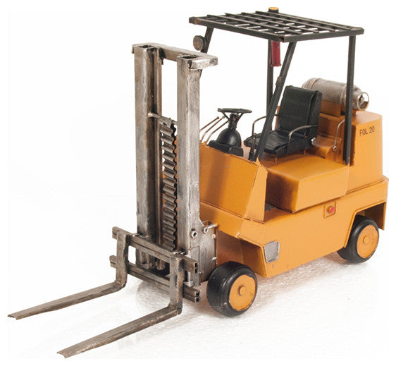 HANDMADE PROPANE FORKLIFT METAL Collectible Metal scale model Forklift