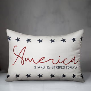 America Stars And Stripes Forever 14x20 Throw Pillow