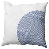 Big Circle Polyester Indoor/Outdoor Pillow, Nautical Navy, 18"x18"