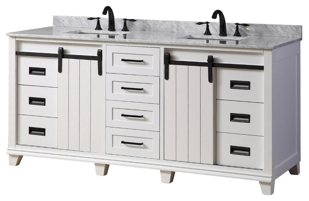 72" Ultimate Chanceton Bath Vanity, White