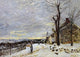 Alfred Sisley Snowy Weather at Veneux-Nadon, Gallery Wrapped Canvas, 18"x27"